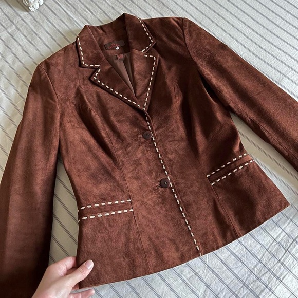 VINTAGE SUEDE BLAZER - Picture 3 of 6